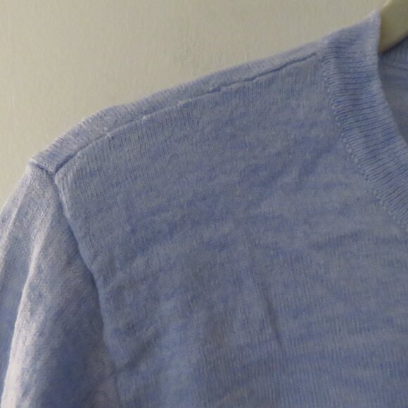 OUTERKNOWN Palisades Pocket Button Crew Merino Wool Sweater in Pale Blue Size L - Picture 5 of 15